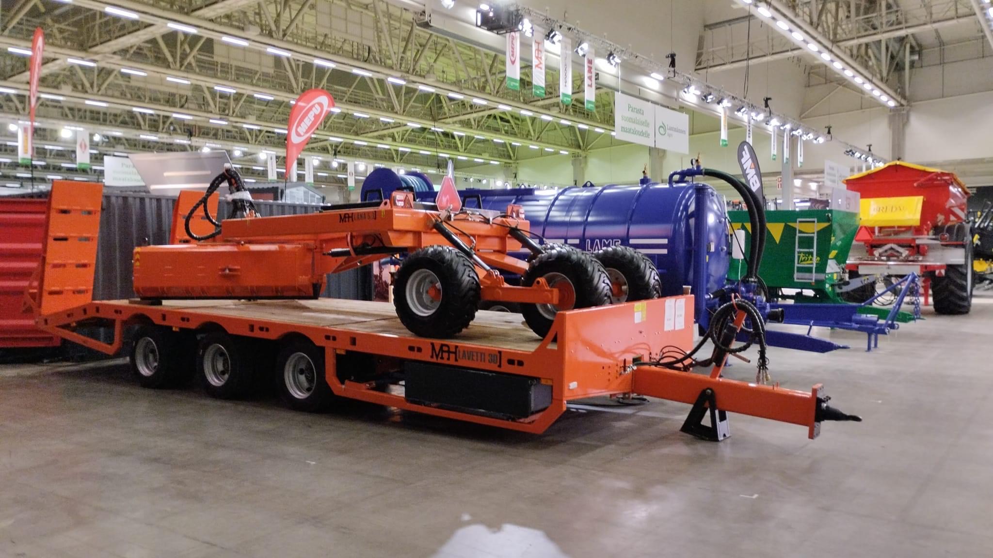 Agricultural Machinery Trade Fair in Messukeskus  Helsinki at 13.-15.10.2022 – MPH Trailer with Bale Side Supports was particularly interesting